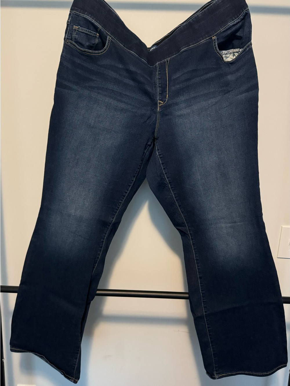 TWO pairs of Women’s Stretch Denim Jeans - Medium Blue and Light Blue - Picture 2 of 9